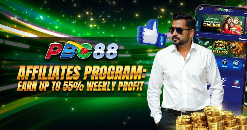 PBC88 Affiliates Program: Earn Up To 55% Weekly Profit